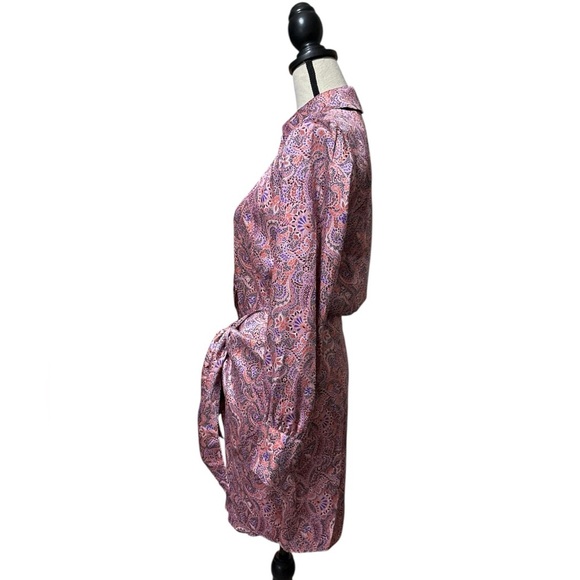 Cinq a Sept Gaby Dress in Psychadelic Paisley in Tea Rose Multi Sz. 0 Sz. XS NWT - Picture 10 of 14